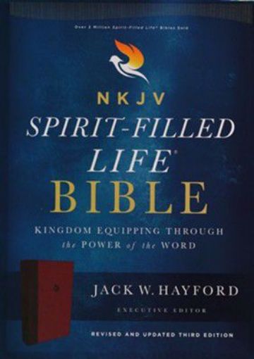 Picture of NKJV Spirit-Filled life bible Imitation leather burgundy