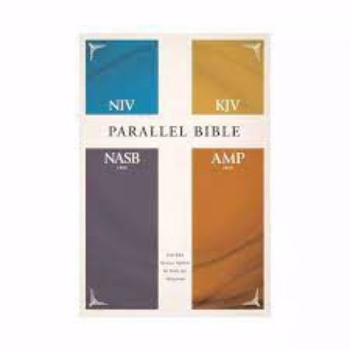Picture of NIV, KJV, NASB, Amplified Parallel Bible - Hardcover