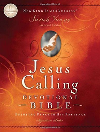 Picture of Jesus Calling devotional bible NKJV