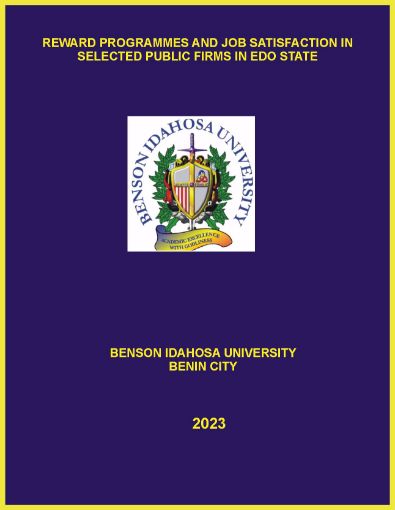 Picture of REWARD PROGRAMMES AND JOB SATISFACTION IN SELECTED PUBLIC FIRMS IN EDO STATE