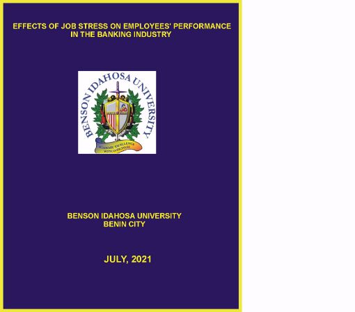 Picture of EFFECTS OF JOB STRESS ON EMPLOYEES’ PERFORMANCE IN THE BANKING INDUSTRY