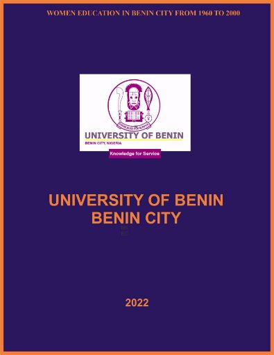Picture of WOMEN EDUCATION IN BENIN CITY FROM 1960 TO 2000
