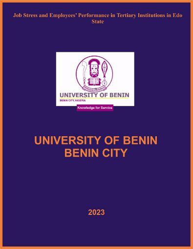 Picture of Job Stress and Employees’ Performance in Tertiary Institutions in Edo State