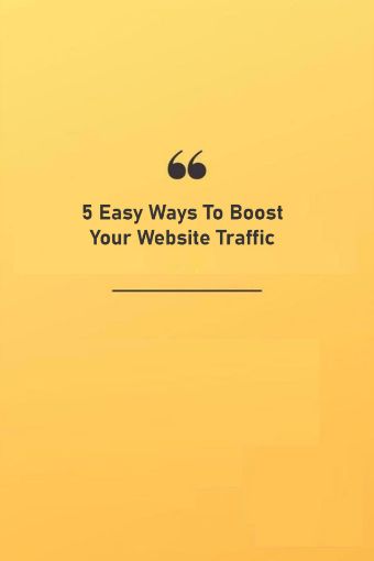 Picture of 5 Easy Ways To Boost Your Website Traffic
