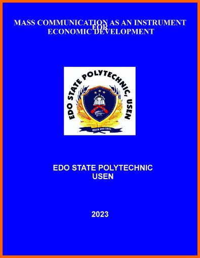 Picture of MASS COMMUNICATION AS AN INSTRUMENT FOR  ECONOMIC DEVELOPMENT