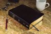 Picture of KJV, Amplified, Parallel Bible, Large Print, Bonded Leather, Black, Red Letter