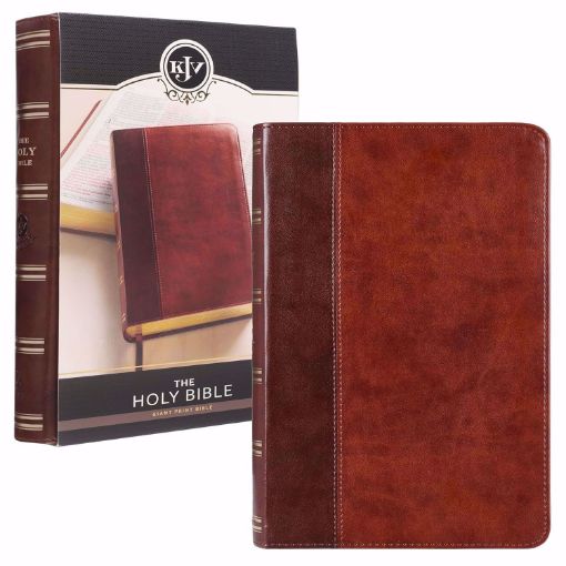 Picture of KJV-GIANT PRINT BIBLE-BROWN
