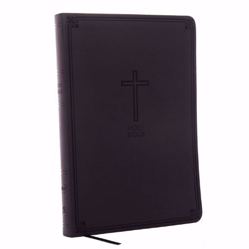 Picture of NKJV, Value Thinline Bible, Large Print, Leathersoft, Charcoal, Red Letter Edition, Comfort Print: Holy Bible, New King James Version