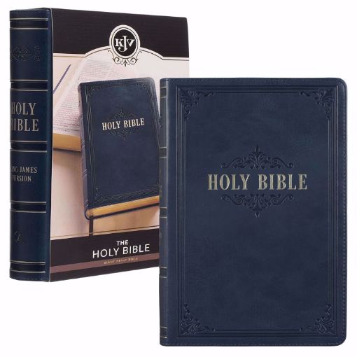 Picture of KJV-GIANT PRINT HOLY BIBLE BLUE