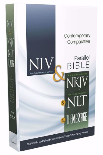 Picture of NIV, NKJV, NLT, The Message, Contemporary Comparative Parallel Bible, Hardcover