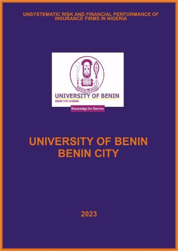 Picture of UNSYSTEMATIC RISK AND FINANCIAL PERFORMANCE OF INSURANCE FIRMS IN NIGERIA