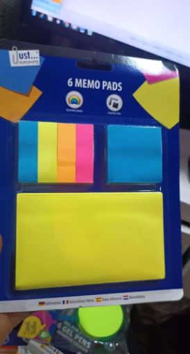 Picture of 6 MEMO PADS HIGHLIGHTERS