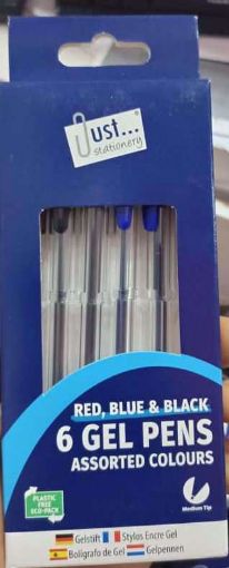 Picture of 6 GEL PENS HIGHLIGHTERS
