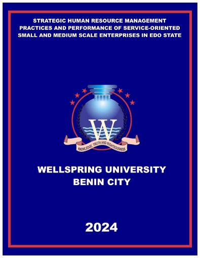 Picture of STRATEGIC HUMAN RESOURCE MANAGEMENT PRACTICES AND PERFORMANCE OF SERVICE-ORIENTED SMALL AND MEDIUM SCALE ENTERPRISES IN EDO STATE