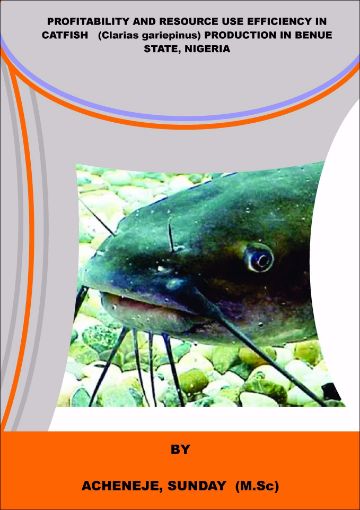 Picture of PROFITABILITY AND RESOURCE USE EFFICIENCY IN CATFISH   (Clarias gariepinus) PRODUCTION IN BENUE STATE, NIGERIA